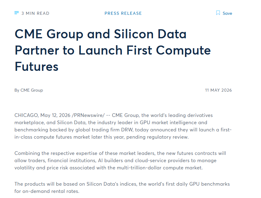 GPU AI Masuk Bursa Berjangka, CME Siapkan Futures Komputasi Pertama